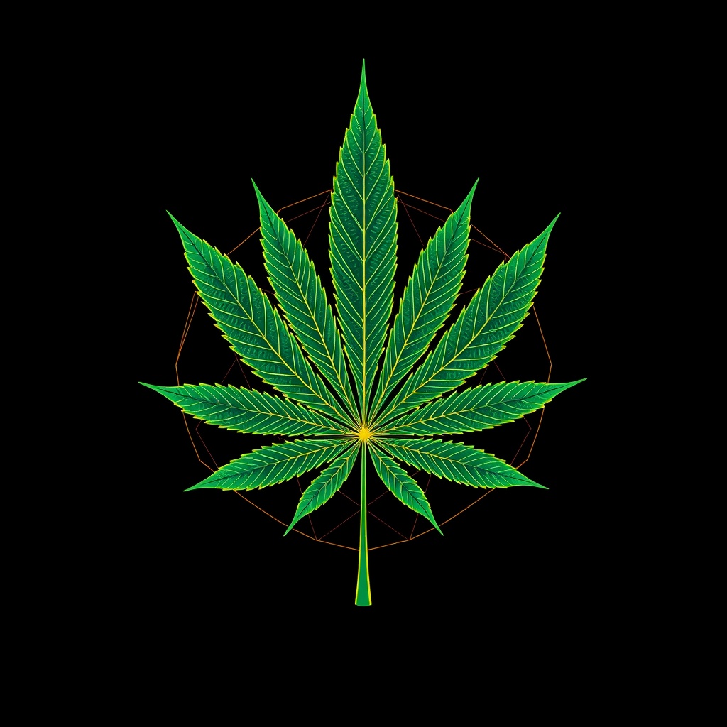 Sacred Geometry Cannabis Tee
